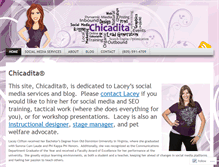 Tablet Screenshot of chicadita.com